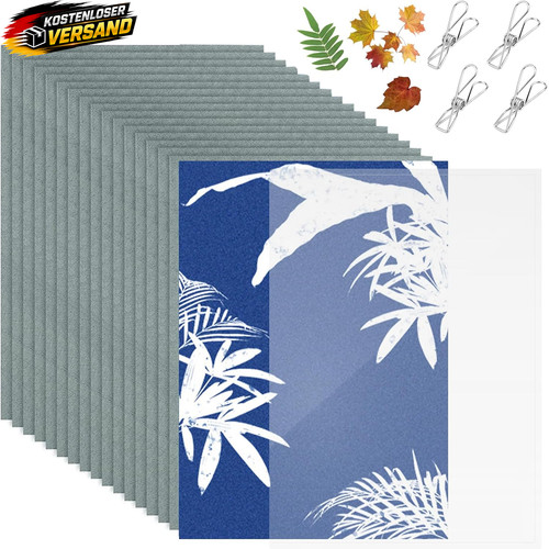 Cyanotypie papier set für - a5,