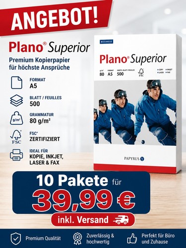 Plano superior papier a5 - x,