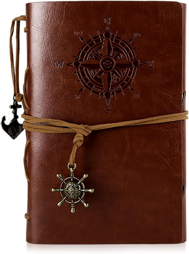 Vintage reisetagebuch aus - a5,