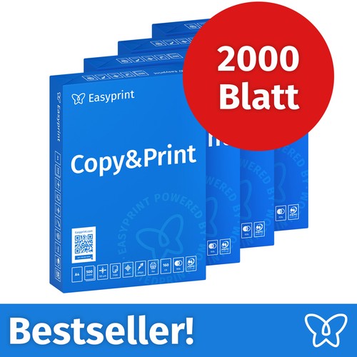 Druckerpapier 2000 blatt - a4,
